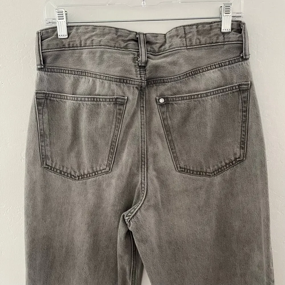 H&M Loose Ample Jeans Men's 29/32 Gray Denim Straight Leg Cotton Minimalist